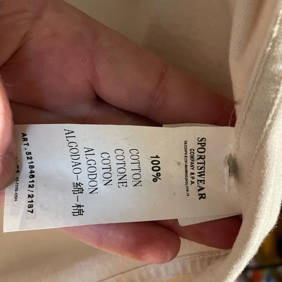 Like new C.P.Company $1250 light 3 seasons jacket in Ivory 40 R dbl breast cotn - Picture 10 of 13